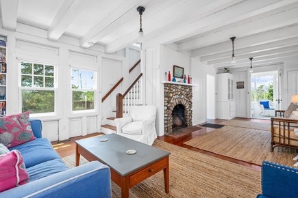 Sagamore Beach, Bourne Cape Cod vacation rental - View toward kitchen from living room