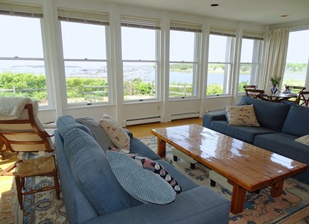 Wellfleet Harbor, on the Bluff Cape Cod vacation rental - Spectacular ocean views from the spacious living area