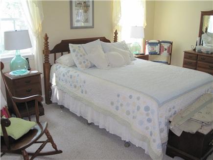 Falmouth Cape Cod vacation rental - Second-floor front-to-back master bedroom with desk and HDTV