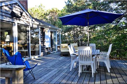 North Eastham Cape Cod vacation rental - Large rear deck