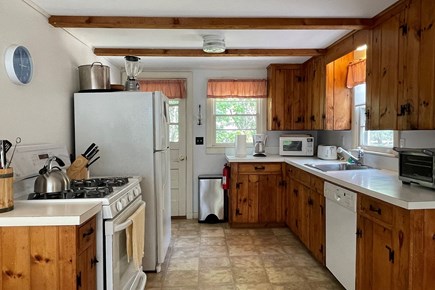 North Eastham Cape Cod vacation rental - Kitchen (gas convection oven and Bosch dishwasher)