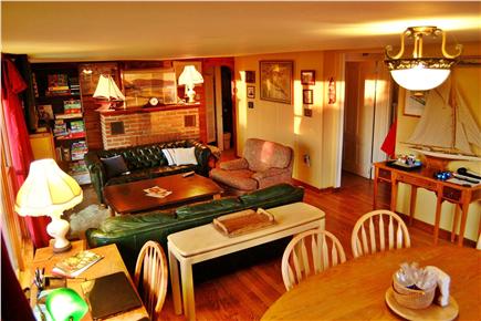 North Eastham Cape Cod vacation rental - Living area with new slider with slider to front deck