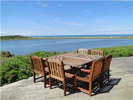 Wellfleet Cape Cod vacation rental - Enjoy dining on this deck with these views