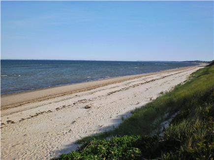 Truro Cape Cod vacation rental - Beach looking north, from the steps to beach