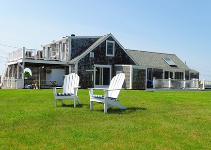 West Dennis Cape Cod vacation rental - Best seats on the property, facing pond 