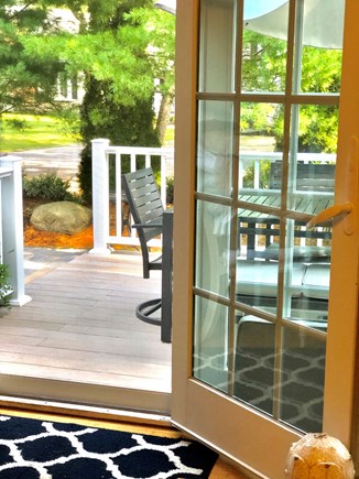 West Harwich Cape Cod vacation rental - Bringing the outdoors in - the French doors to walkout deck/patio