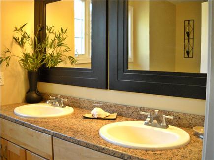 West Harwich Cape Cod vacation rental - Master Bath double sink vanity