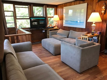 Eastham Cape Cod vacation rental - New cozy remodeled living room with flat screen TV