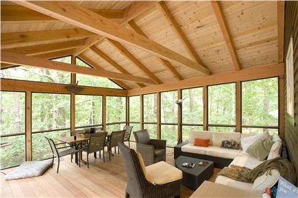Wellfleet Cape Cod vacation rental - Lovely serene bug free porch looking at woods