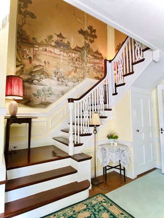 South Orleans Cape Cod vacation rental - Front Foyer w/ Hand Painted Silk Mural