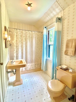 South Orleans Cape Cod vacation rental - Private full bathroom to upstairs double twin bedroom