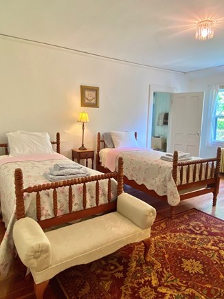 South Orleans Cape Cod vacation rental - Upstairs double twin bedroom w/ private full bath