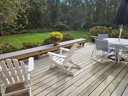 Chatham Cape Cod vacation rental - Large back deck and yard