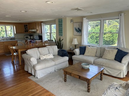South Yarmouth Cape Cod vacation rental - Open concept kitchen and living room.