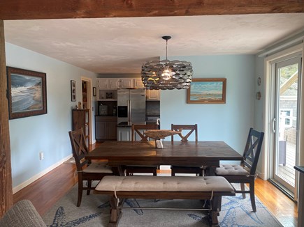 Eastham Cape Cod vacation rental - Dining area looking into kitchen
