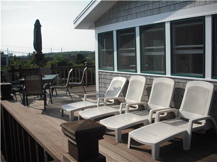 East Sandwich Cape Cod vacation rental - Wrap around deck facing the beach and ocean