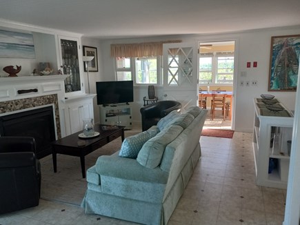 East Sandwich Cape Cod vacation rental - View of living room from hall