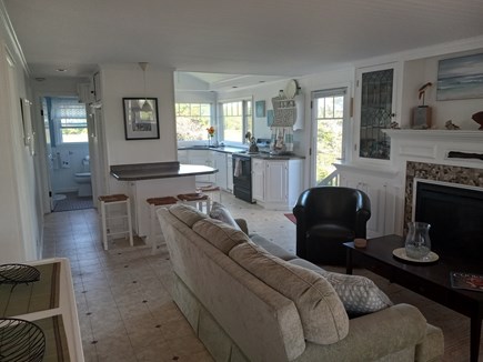 East Sandwich Cape Cod vacation rental - View of living room and kitchen