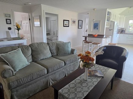 East Sandwich Cape Cod vacation rental - View of living room and kitchen