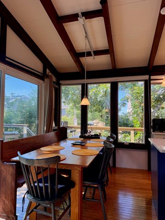 Wellfleet Cape Cod vacation rental - Dining table with seats for 7+