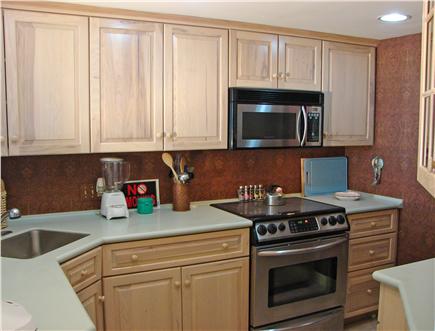 New Seabury Cape Cod vacation rental - Kitchen- Stainless Steel Appliances & ocean views