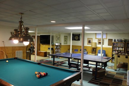Orleans, Mayflower Point Cape Cod vacation rental - Fun filled lower level rec room - fun galore!