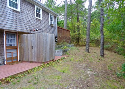 Eastham Cape Cod vacation rental - New outdoor shower in back yard 
