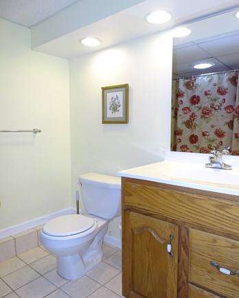 Eastham Cape Cod vacation rental - Bathroom with shower, off Rec room  
