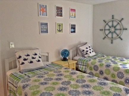 Falmouth Cape Cod vacation rental - Bedroom with two twin beds
