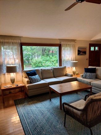 South Chatham Cape Cod vacation rental - Living Room with Cathedral Ceiling