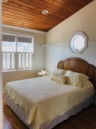 West Yarmouth, MA Cape Cod vacation rental - The second rear bedroom has an octagonal window.