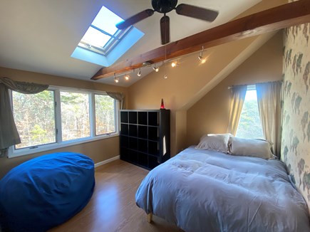 Truro Cape Cod vacation rental - 2nd Floor bedroom with Skylight, Ceiling Fan & comfy Queen Size
