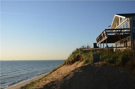 North Eastham Cape Cod vacation rental - View of house from the beach