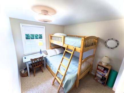 Brewster Cape Cod vacation rental - Full size/Single drawer base bunk bed room with full closet.