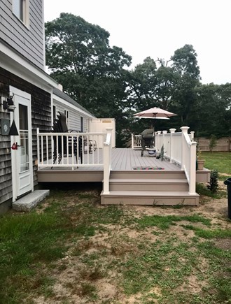 South Chatham Cape Cod vacation rental - Entrance to Deck From Driveway