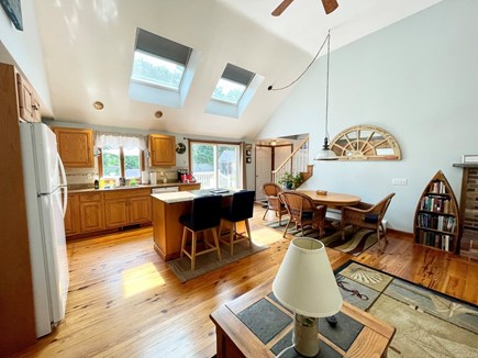 South Chatham Cape Cod vacation rental - View of Kitchen & Staircase to King Suite Over Garage