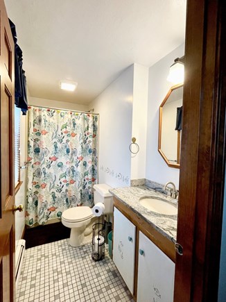 South Chatham Cape Cod vacation rental - Downstairs Queen Suite Bathroom