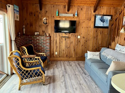Plymouth  (White Horse Beach) MA vacation rental - Open living room with ocean view!