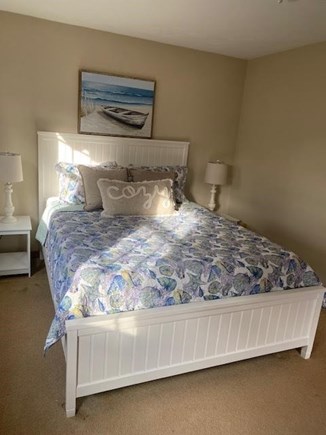 West Dennis Cape Cod vacation rental - Second floor bedroom with new Pottery Barn queen bed and mattress