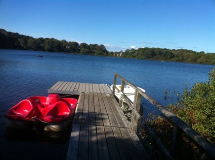 Chatham Cape Cod vacation rental - The dock, ideal for swimming, boating & fishing. Paddleboat