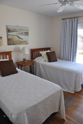 Chatham Cape Cod vacation rental - 2nd bedroom with lake view & access to deck