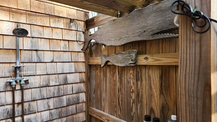 Brewster, The Highlands Cape Cod vacation rental - Outdoor showers are a Cape Cod tradition.