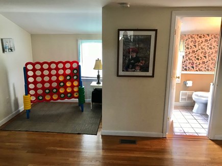 Hyannis Cape Cod vacation rental - Game room with full bath (#3).  Foosball table is coming!