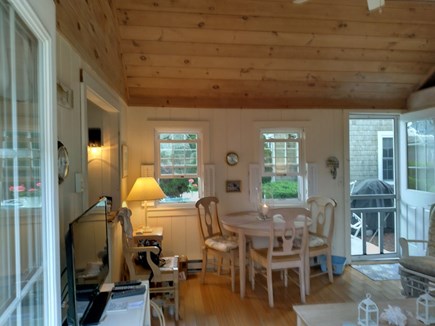 Dennis Port Cape Cod vacation rental - Livingroom from the back door of the cottage