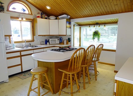 Falmouth Cape Cod vacation rental - Kitchen with cathedral ceiling, new appliances, breakfast bar