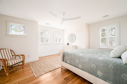 West Dennis Cape Cod vacation rental - 3rd bedroom with queen sized bed and en suite bathroom