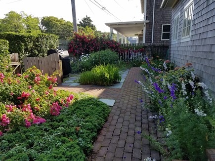 Provincetown Cape Cod vacation rental - Street facing summer garden with grill