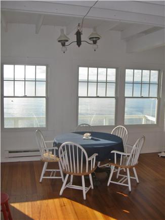 Provincetown Cape Cod vacation rental - Breakfast facing the bay.