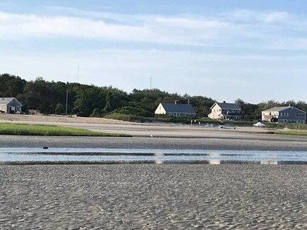 Orleans Cape Cod vacation rental - View of condo from Skaket Beach during low tide