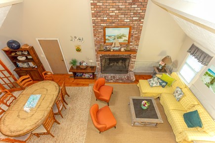 East Orleans Cape Cod vacation rental - Living room Overview from Uptair Loft